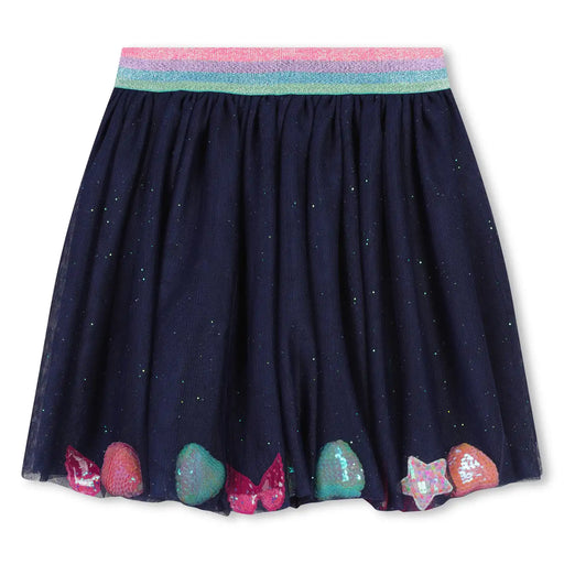 Billieblush navy mesh skirt - u20417.
