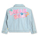 Reverse side of the Billieblush sequins denim jacket.