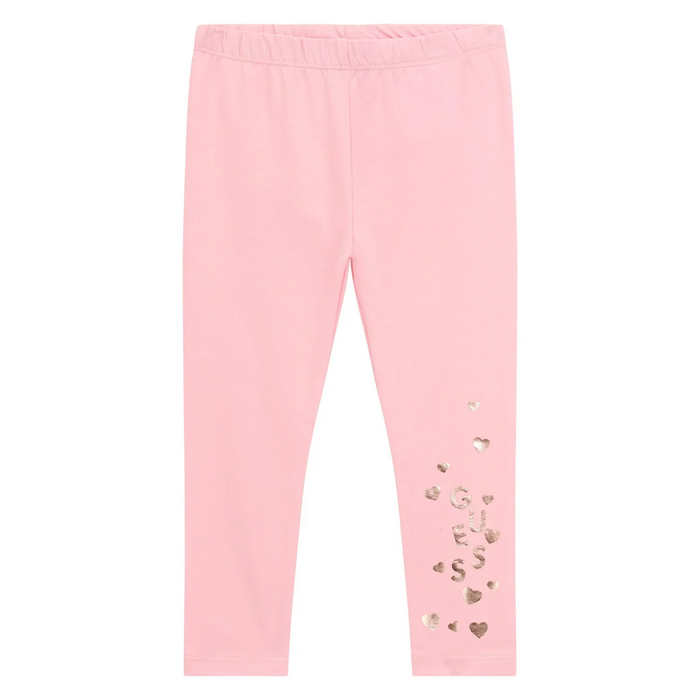 Girls soft pink leggings.