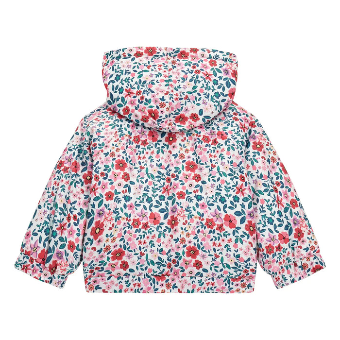 Back view of the Guess mini flowers jacket.
