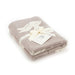 Jellycat Bashful Bunny Beige Blanket folded and tied with a ribbon
