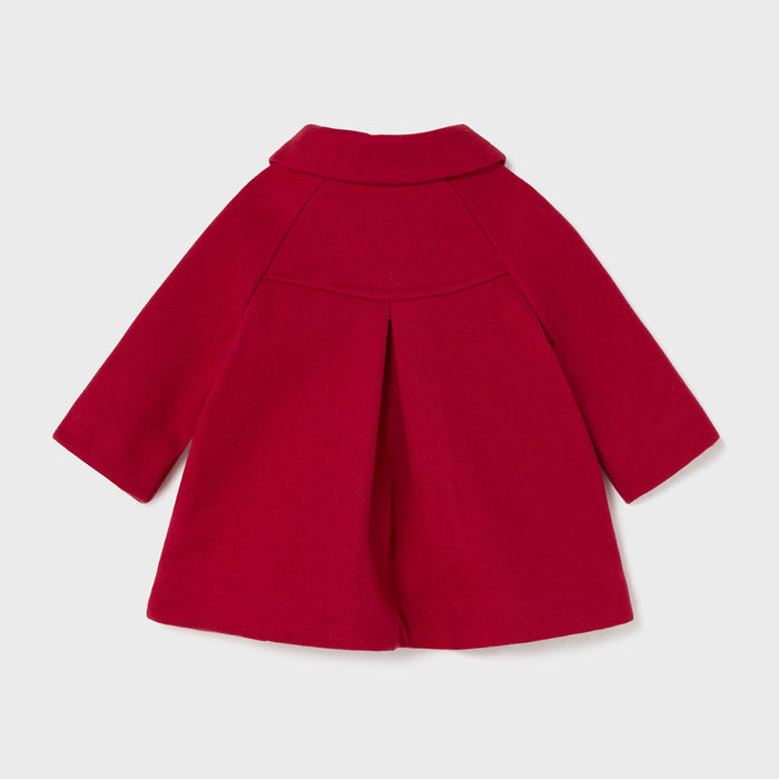 Mayoral Button Coat - Red