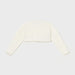 Reverse view of the Mayoral cream knitted shrug.