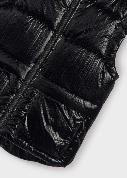 Closer look at the Mayoral black padded gilet.