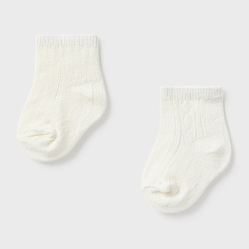Mayoral boy's cream patterned socks - 09590.