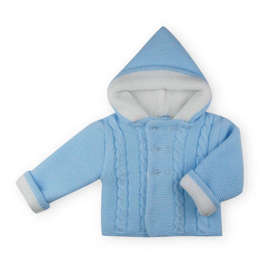 Sardon Knitted Coat Blue - ve303