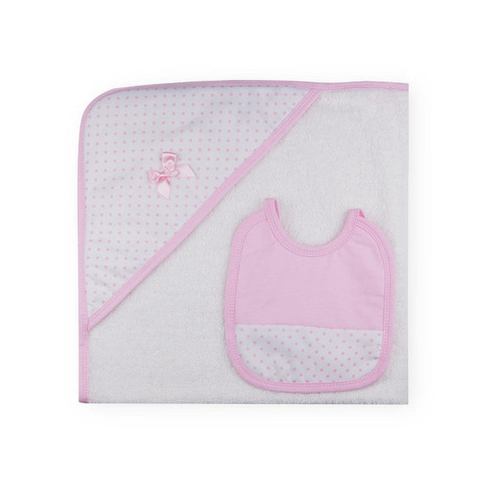 Sardon Dulces Towel & Bib Set - Pink