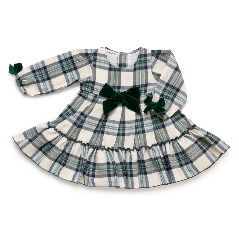 Juliana Plaid Dress - Green