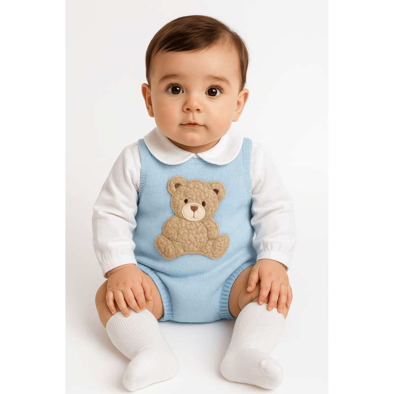 Pex Bear Romper - Blue