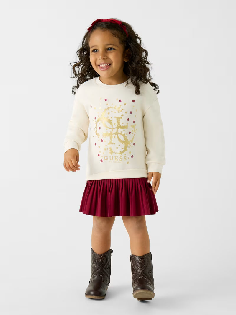 Guess Combined Dress - Cream