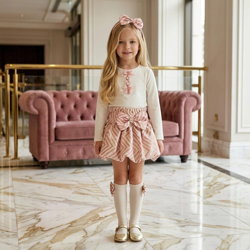 Daga Striped Skirt Set