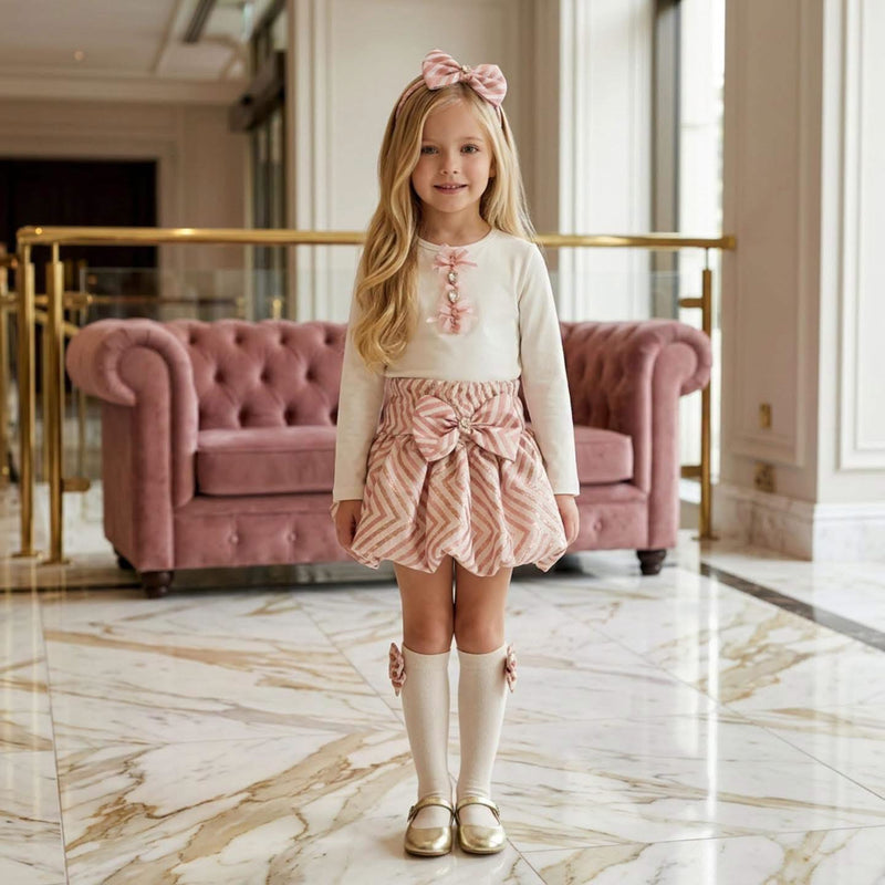 Daga Striped Skirt Set