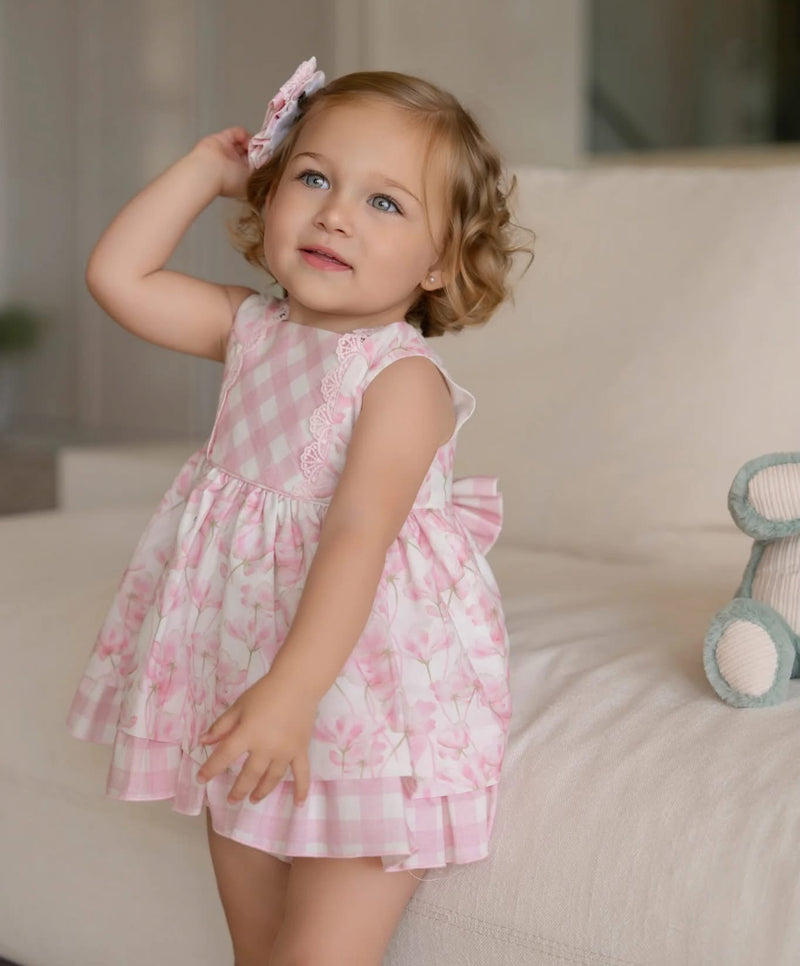 Miranda Floral Print Dress - Pink