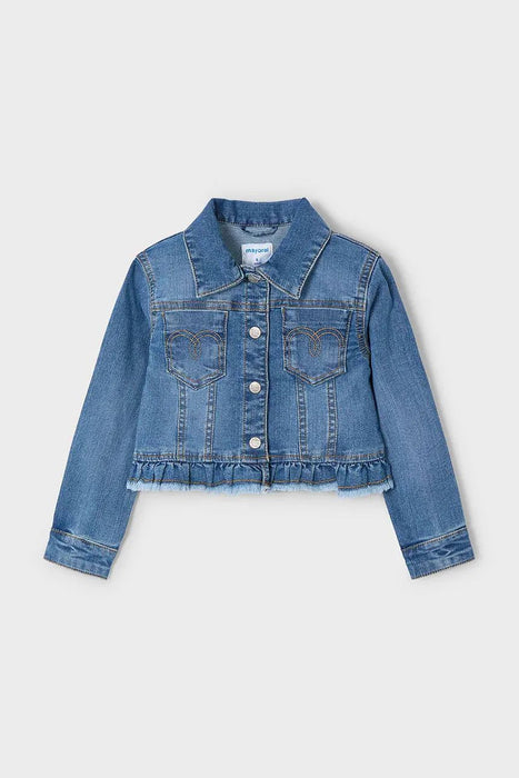 Mayoral Frayed Denim Jacket