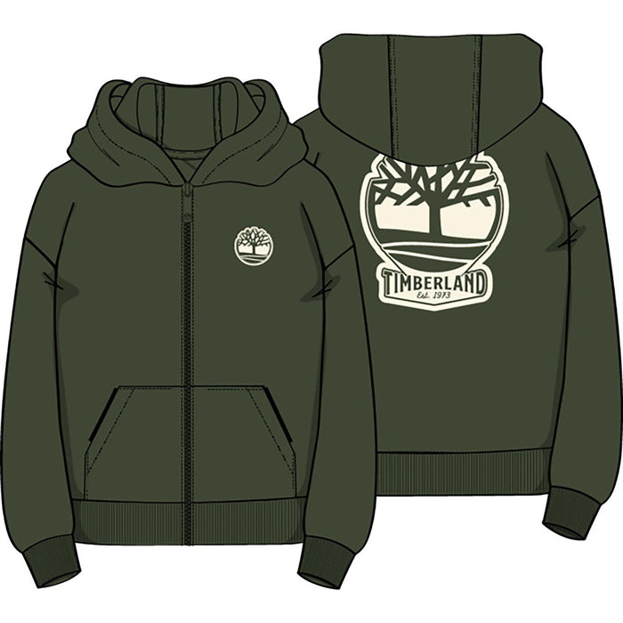 Timberland Zip Up Hoodie - Green