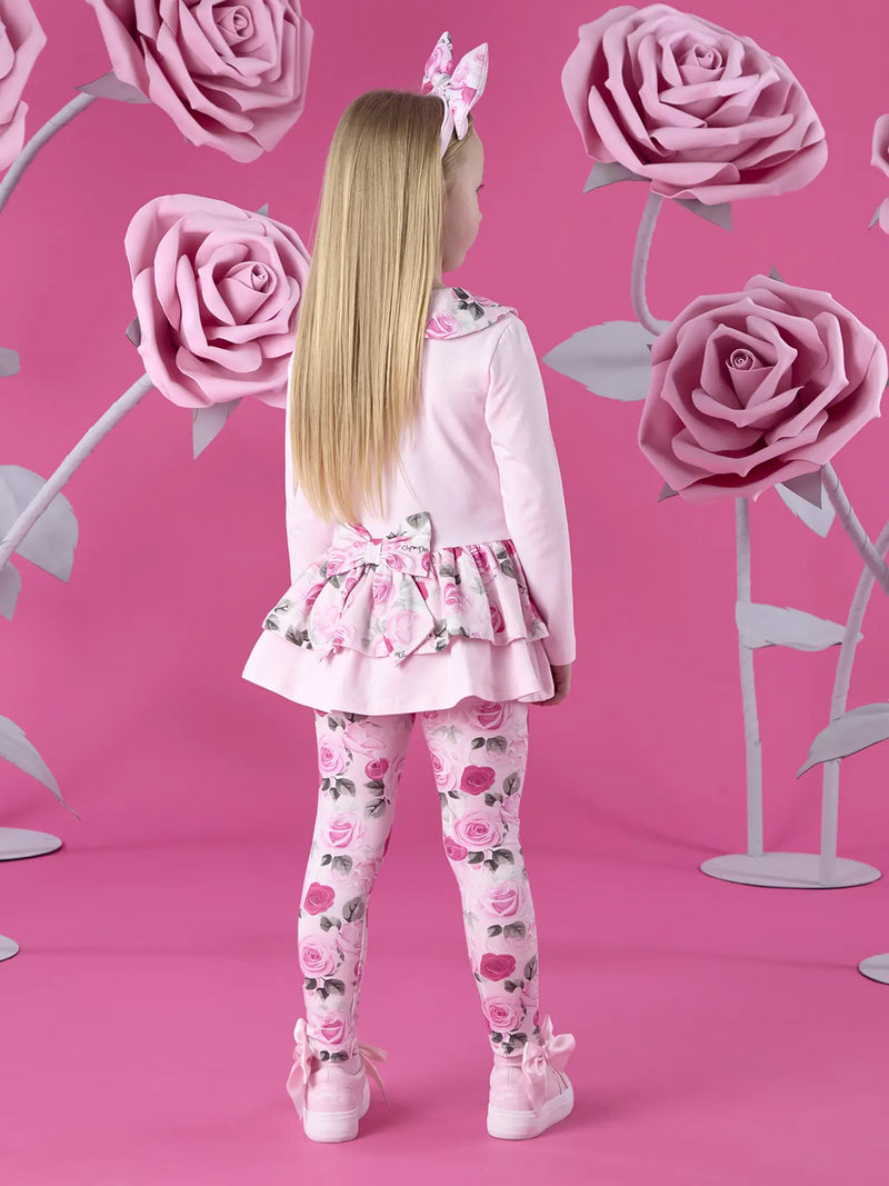 Rear view of the A Dee adeline leggings set.