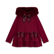A Dee girl's hoodie with faux fur trim.