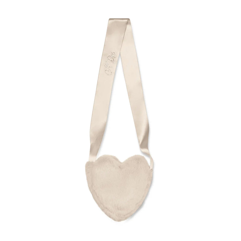 Back of the A Dee beige alma heart bag.