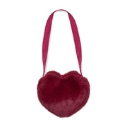 Back of the A Dee burgundy alma heart bag.