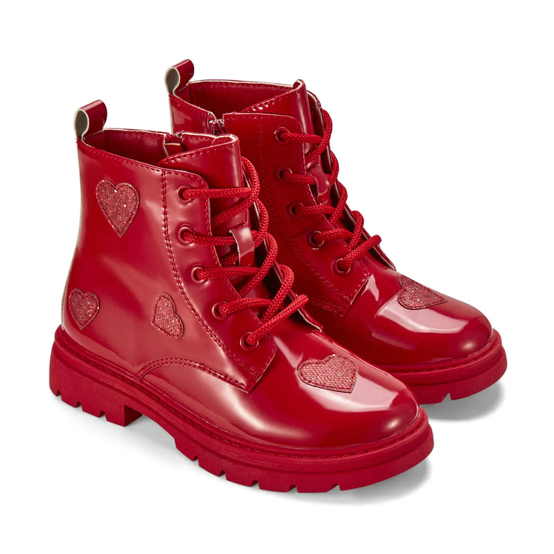A Dee girl's vibrant red amore boots - 255103.