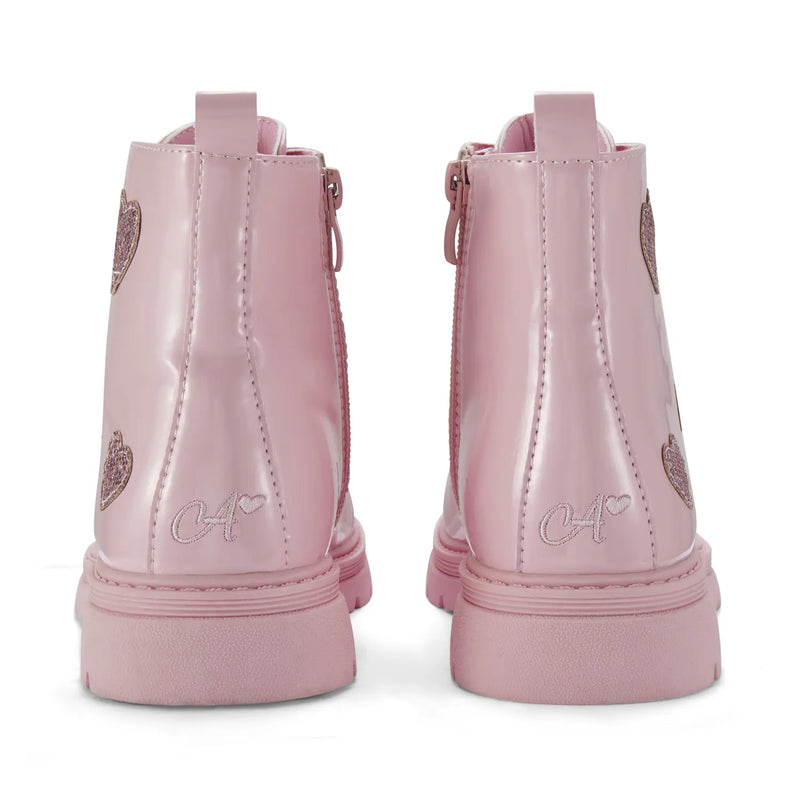 Back of the A Dee pink amore boots.