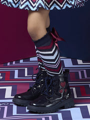 Girl modelling the A Dee amore boots.