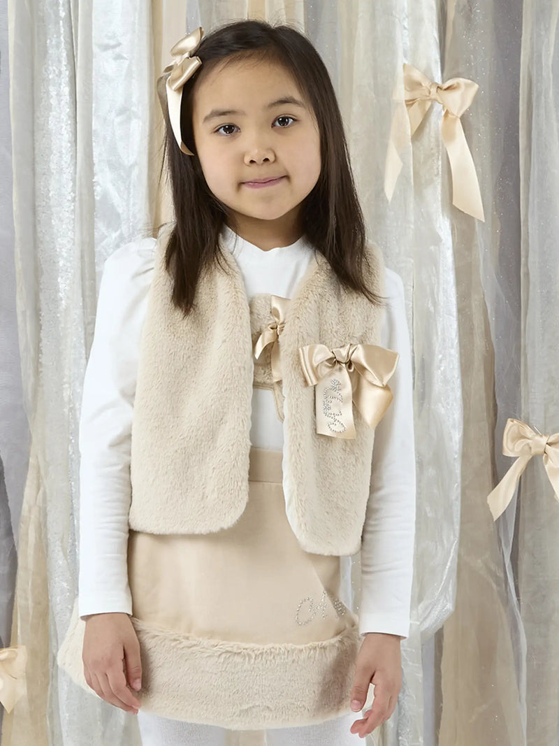 Girl modelling the A Dee anna gilet.