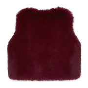 Back of the A Dee burgundy anna gilet.