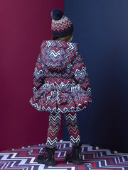 Closer look at the A Dee ava jacket showing detail of the padded bow on the back.