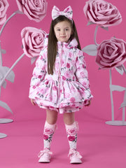 Girl modelling the A Dee ava puffer jacket.