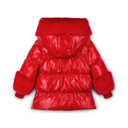 Back of the A Dee avery puffer jacket.