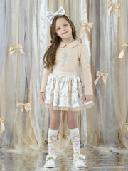 Girl wearing the A Dee brie skirt set.