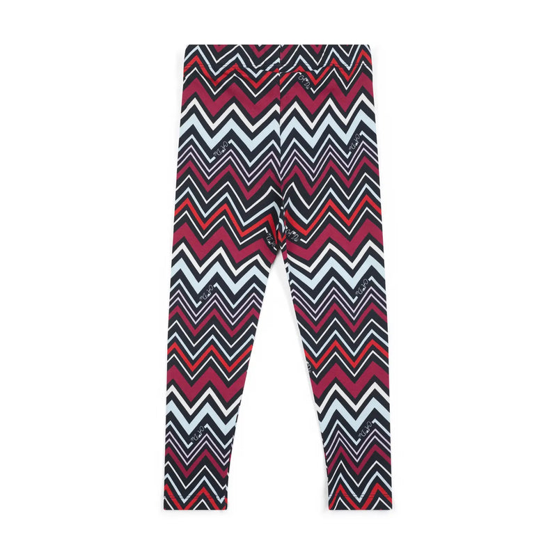 Girl's chevron print leggings.