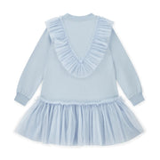 Rear view of the A Dee lacey dress.