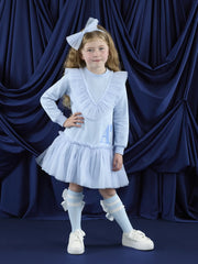 Girl wearing the A Dee lacey dress.