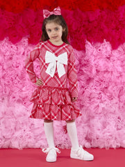 Girl modelling the A Dee liberty dress.