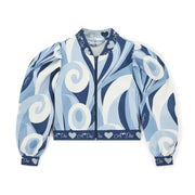 A Dee powder blue lizzy bomber jacket - 253305.