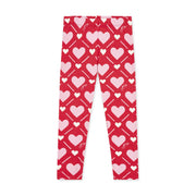 A Dee heart print leggings.