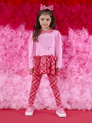 Girl modelling the A Dee lydia leggings set.