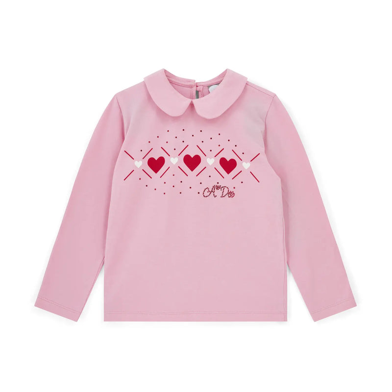 A Dee long sleeve pink top.