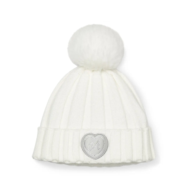 A Dee snow white mallory bobble hat - 251909.
