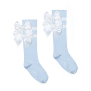 A Dee powder blue meave knee socks - 253924.