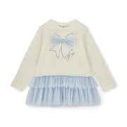 Girl's cream white long sleeve top.