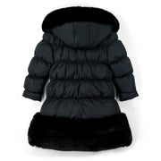 Rear view of the A Dee rhea coat.