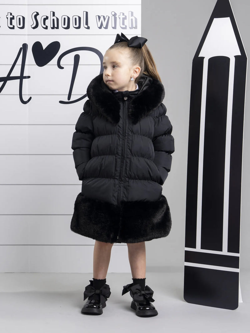 Girl modelling the A Dee rhea coat.