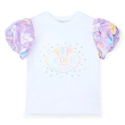 A Dee bright white t-shirt.