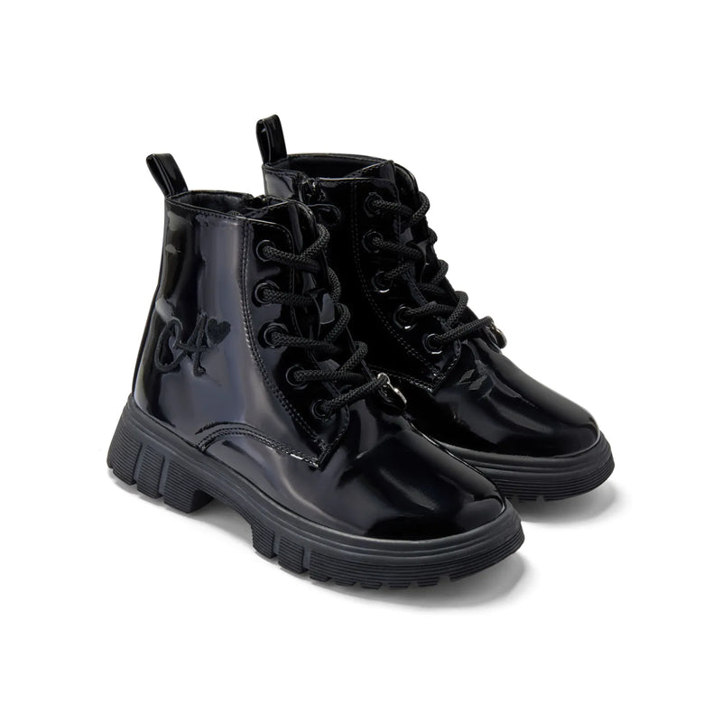 A Dee girl's black selene boots - 266101.