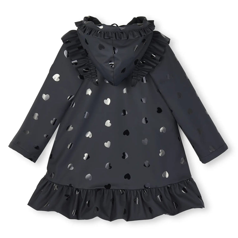 Rear view of the A Dee girl's stella raincoat.