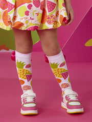 Closer view of the A Dee tammy knee socks.