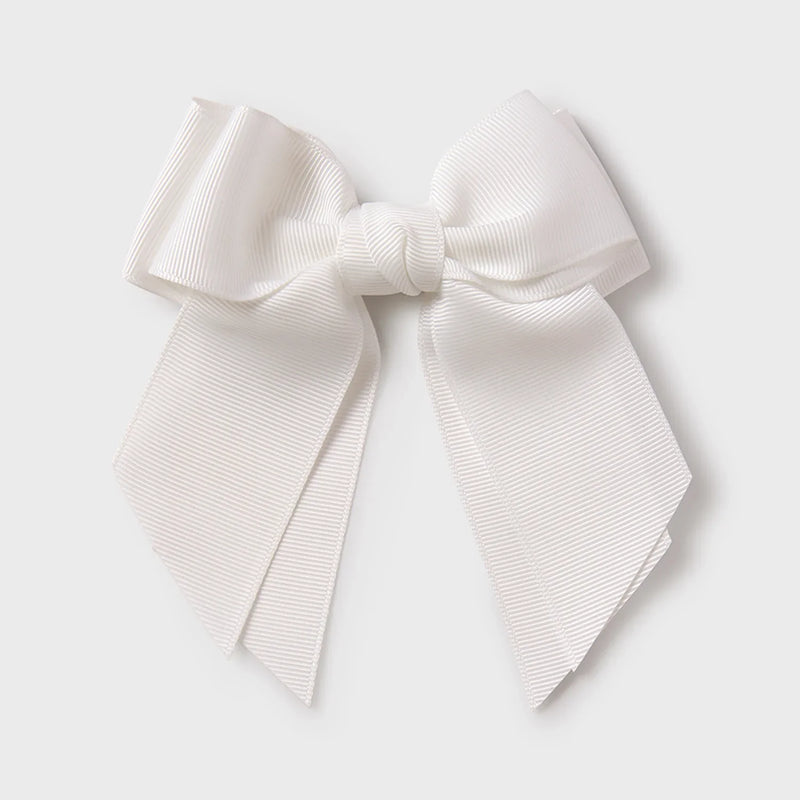 Abel and Lula cream bow hair clip - 05412.
